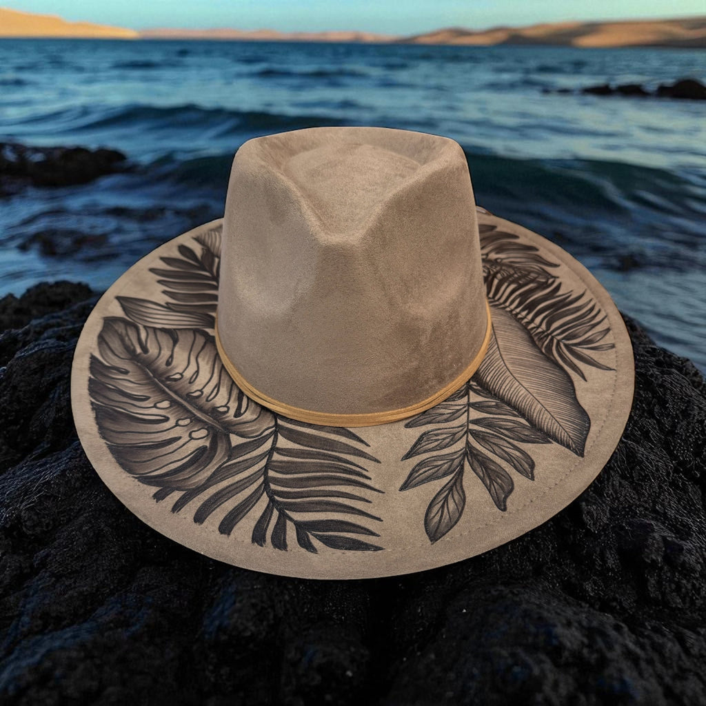 High Definition- Burned Wide Brim Fedora Series