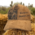 You're hotter than the Desert Sun, Darlin' - Burned Suede Baseball Cap